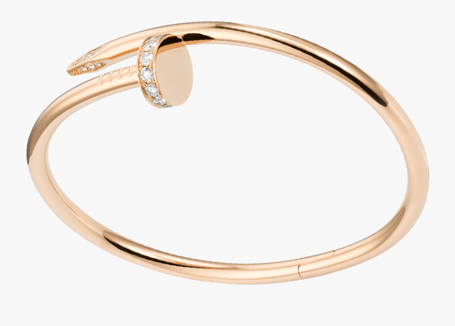 Clip Art Juste Un Clou Gold - Cartier Juste Un Clou Bracelet Rose Gold, Transparent Clipart