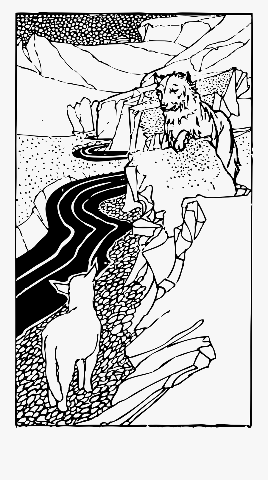 Wolf And Lamb Clip Arts - Wolf And Lamb, Transparent Clipart