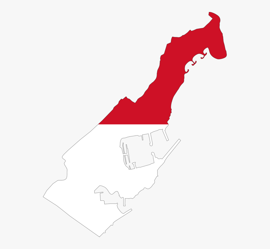 Area,vertebrate,hand - Monaco Country In Flag, Transparent Clipart