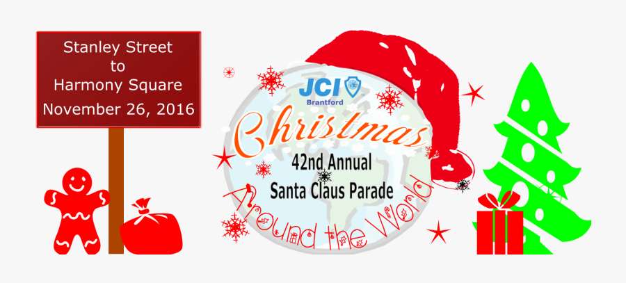 Parade Clipart Santa Claus Parade - Junior Chamber International, Transparent Clipart