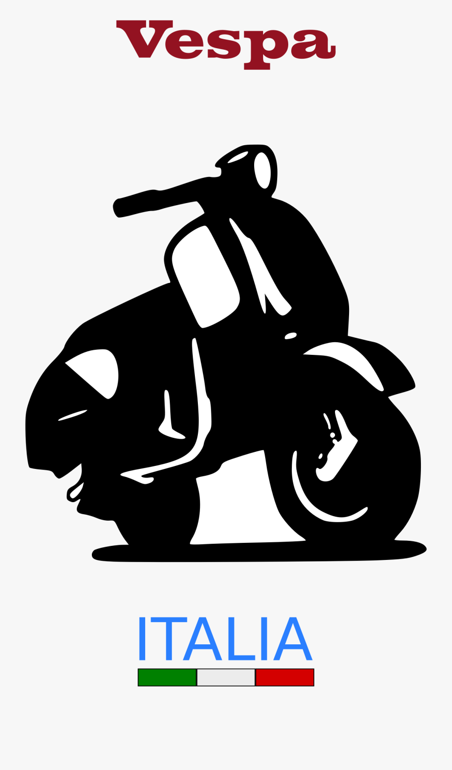 Vespa Italia Logo Hd, Transparent Clipart