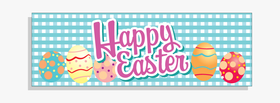 Easter Banner Png Transparent Image - Happy Easter Banner, Transparent Clipart
