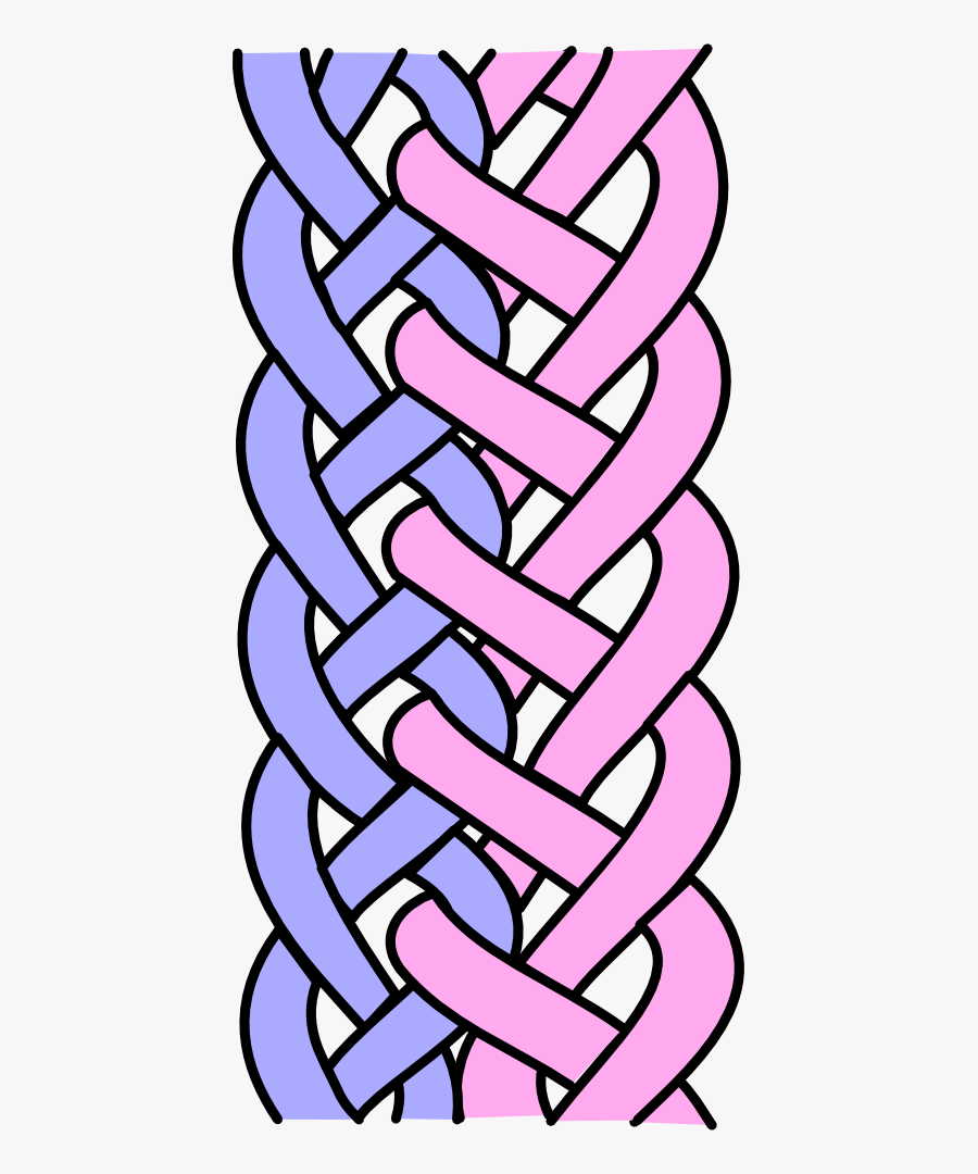 Interlocked Braid Graphic, Transparent Clipart
