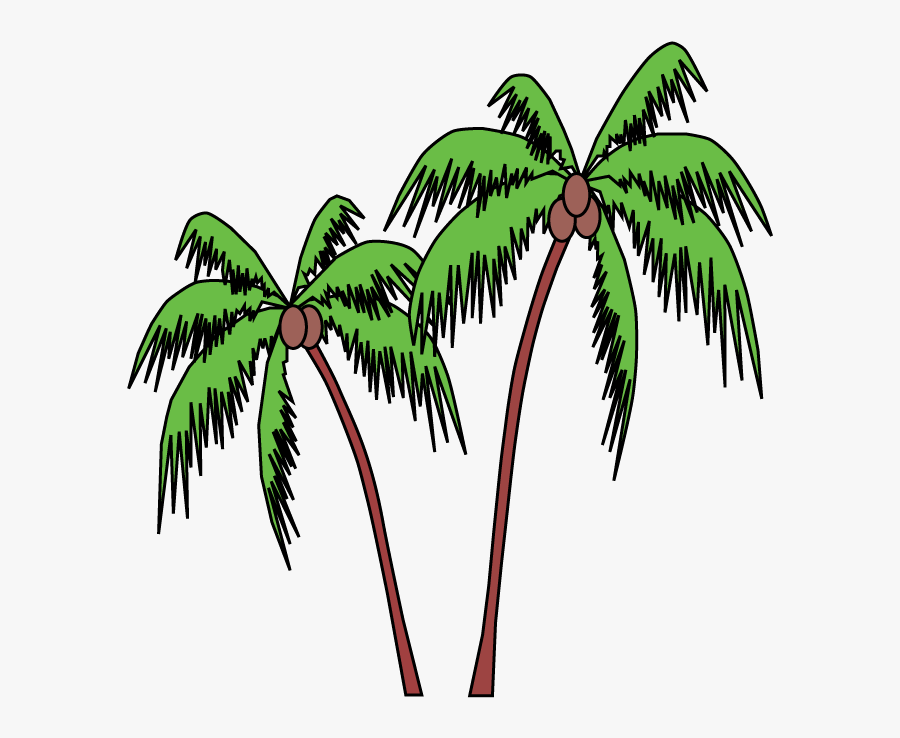 Cartoon Palm Tree Gif Clipart Clip Art - Palm Tree Clipart Gif, Transparent Clipart