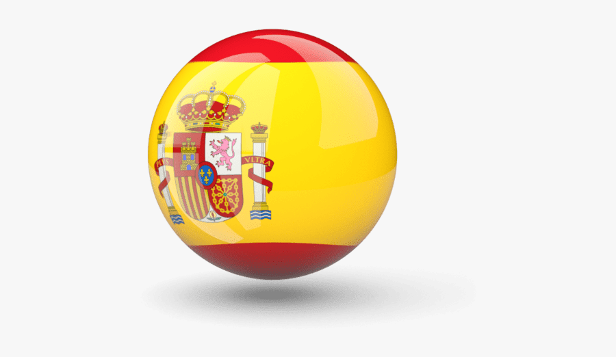 Spain Flag Sphere, Transparent Clipart