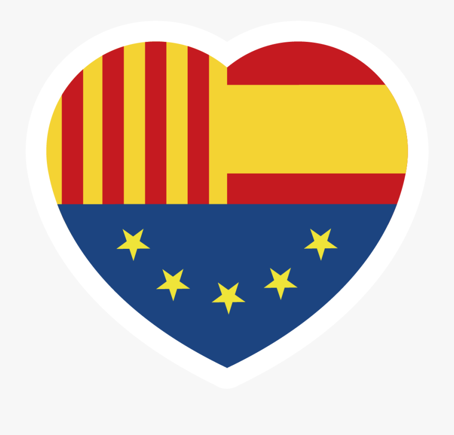 Corazon Tribandera X2 - Ciudadanos Corazon, Transparent Clipart