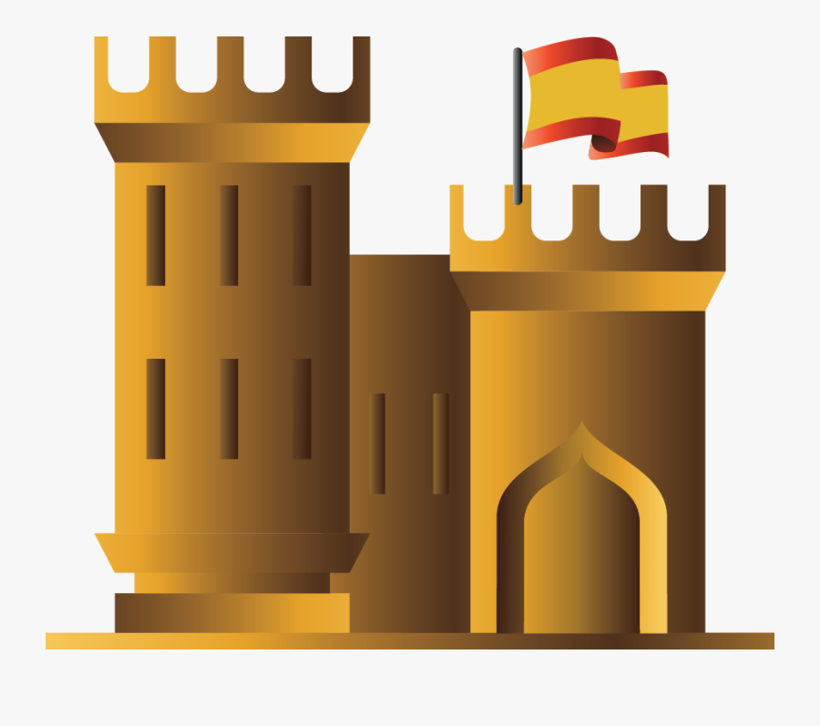 Spanish Castle Cartoon, Transparent Clipart