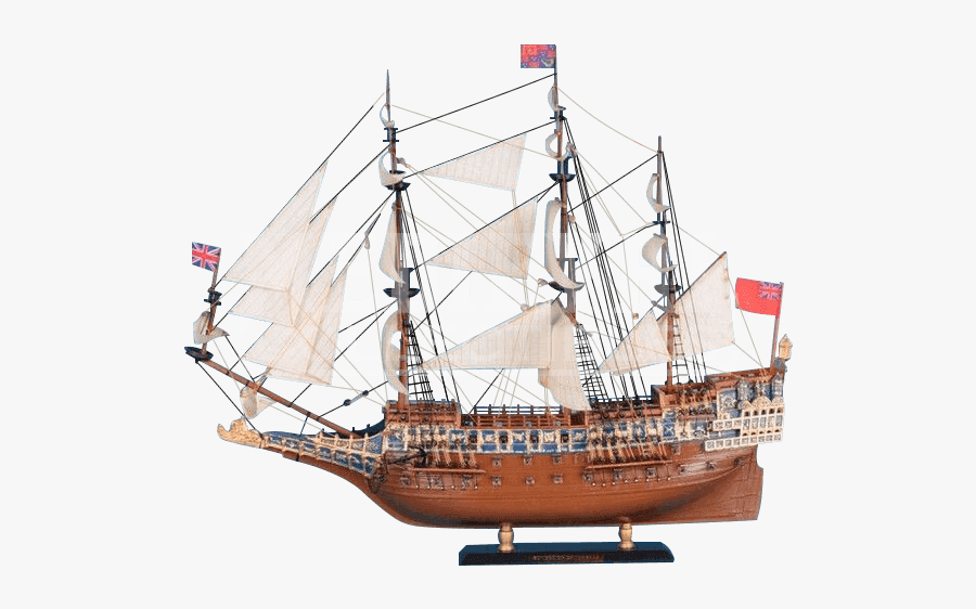 Clip Art Medieval Sailing Ship - Sovereign Of The Seas Png, Transparent Clipart