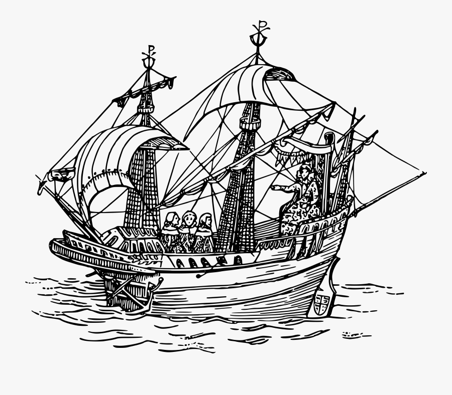 Sailing Ship 4 Clip Arts - Thomas Cavendish Elizabeth Ship, Transparent Clipart