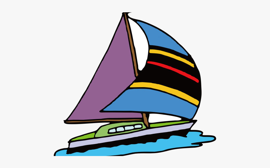 Cartoon Sailing, Transparent Clipart