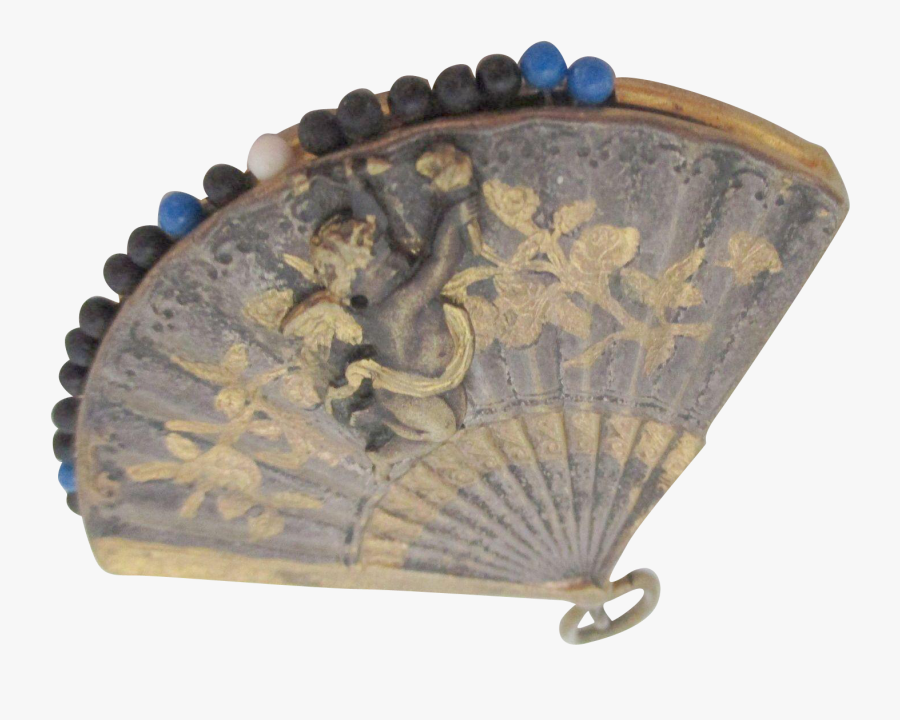 Thornhill Brass Pin Cushion Shaped Like A Fan With - Carving, Transparent Clipart