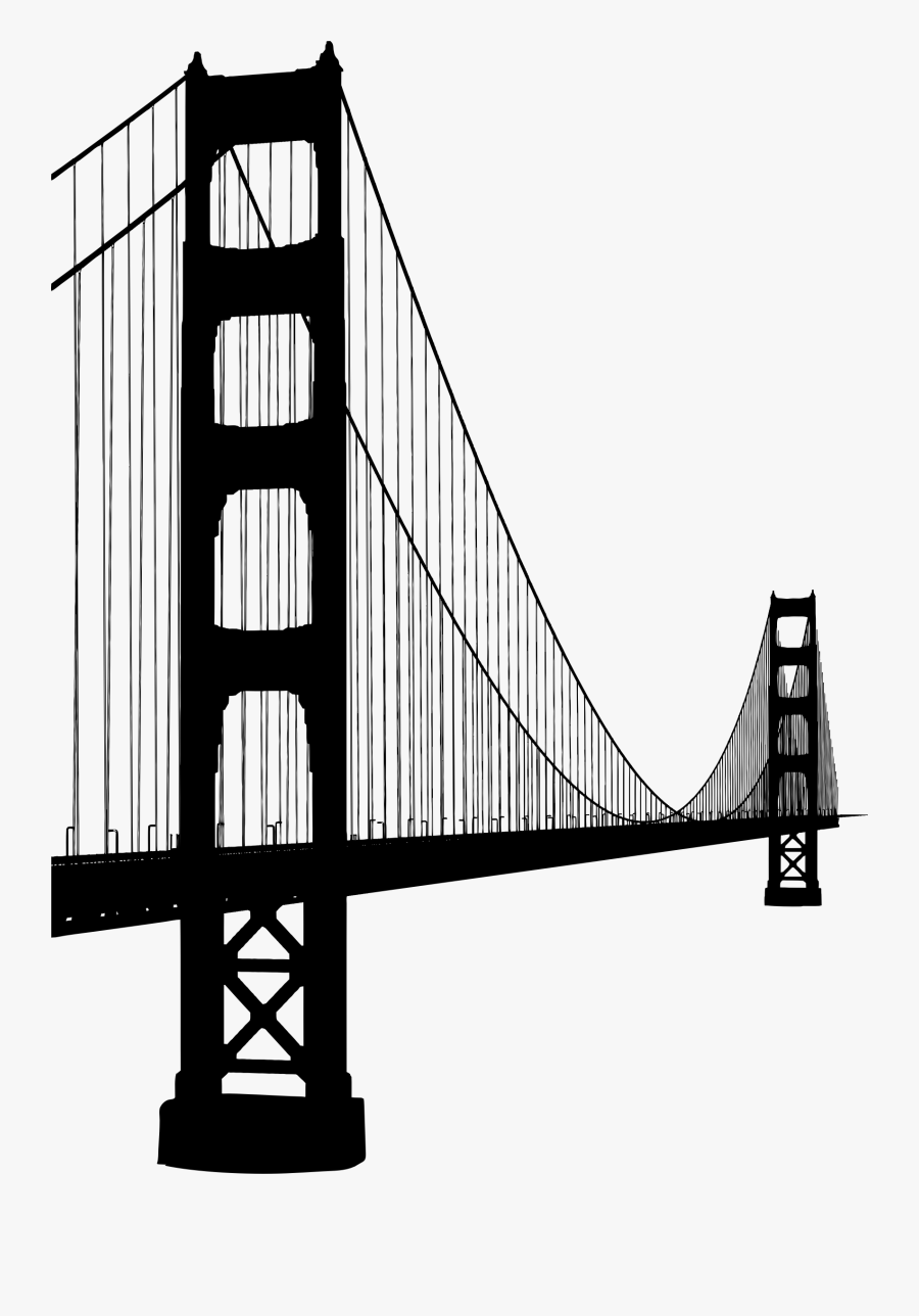 Bridge,suspension Bridge,cable-stayed Bridge,extradosed - Golden Gate Bridge, Transparent Clipart