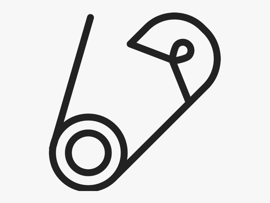 Safety Pin Icon Rubber Stamp - Sewing Pin Png Icon, Transparent Clipart