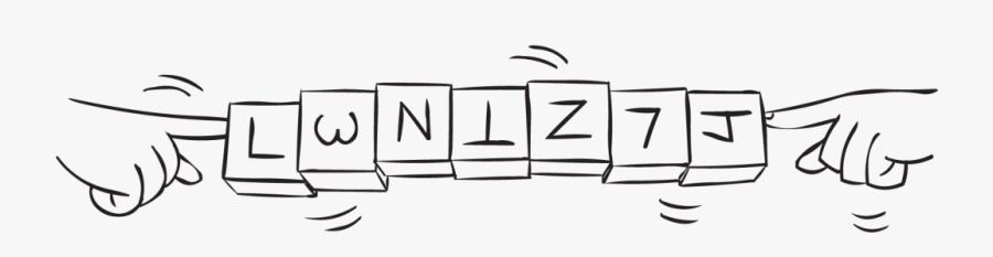 Two People Using Their Index Fingers To Keep A Line, Transparent Clipart