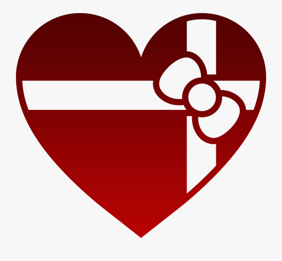 Heart,red,clip Day,illustration - Png Red Transparent Background Gift, Transparent Clipart