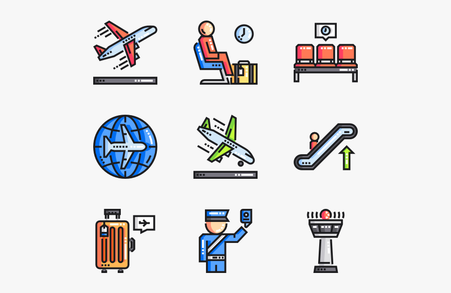 Airport, Transparent Clipart
