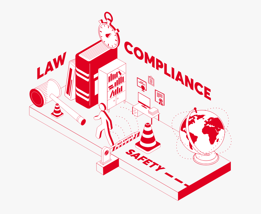 Stay Compliant Illustration - Black World Map Silhouette, Transparent Clipart