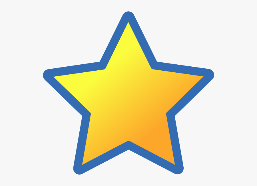 Yellow And Blue Star, Transparent Clipart