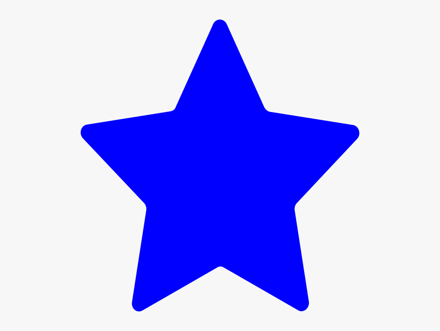 Cute Blue Star Clipart, Transparent Clipart