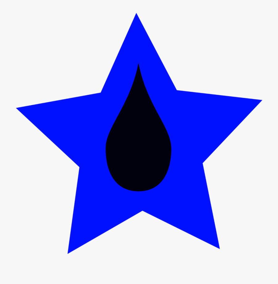 #blue #star #tear #rain #drop #nose #logo #patch #design - Star Crossed Lovers Symbol, Transparent Clipart