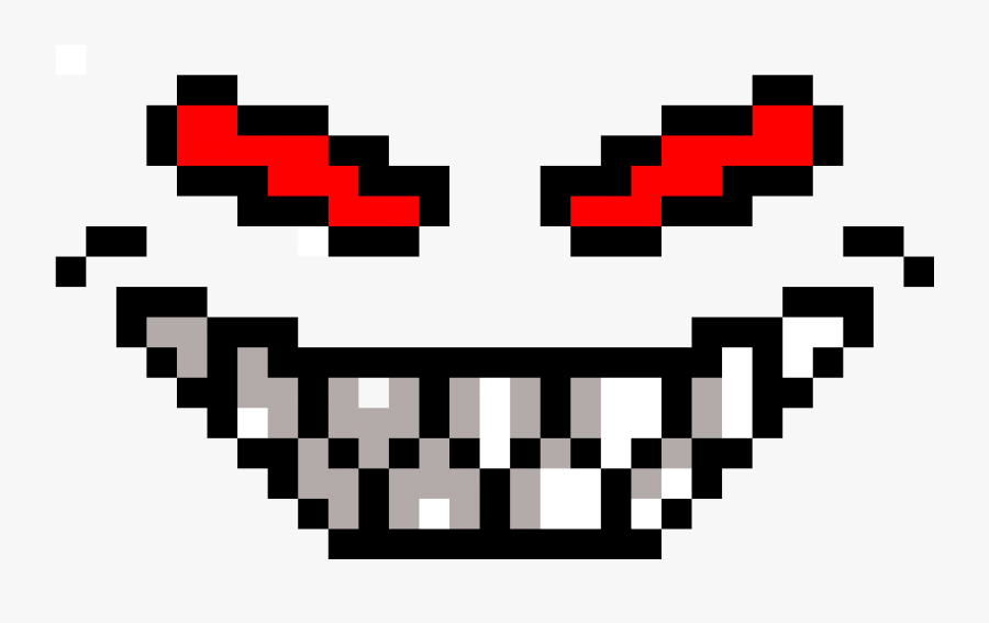 Pixilart Scary Face By Transparent Background Evil Face Pixel Art Free Transparent Clipart Clipartkey - scary face roblox creepy face