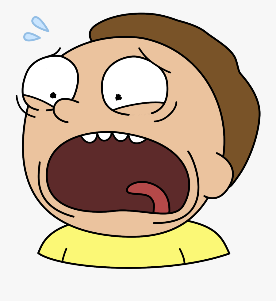 Morty Face Png - Rick And Morty Scared Face Clipart, transparent