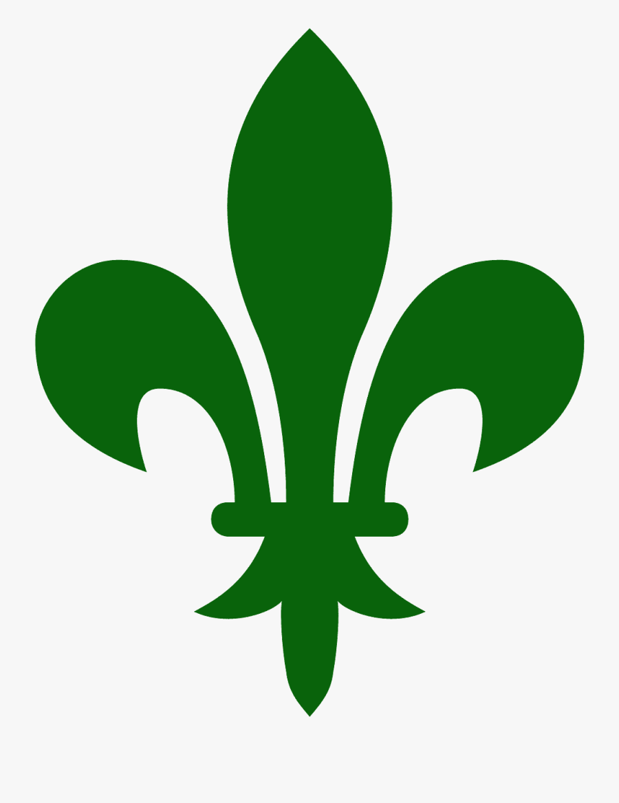 Fleur De Lys Green, Transparent Clipart