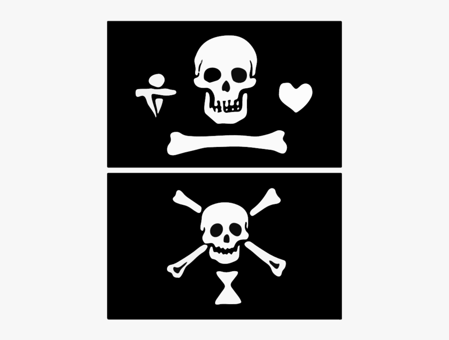 Pirate Flag, Transparent Clipart