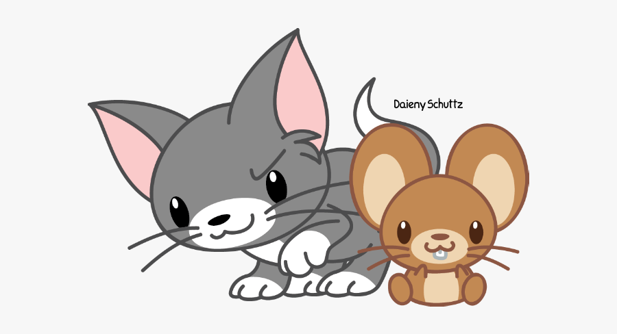 Tom Drawing And Jerry - Tom Y Jerry Kawaii, Transparent Clipart