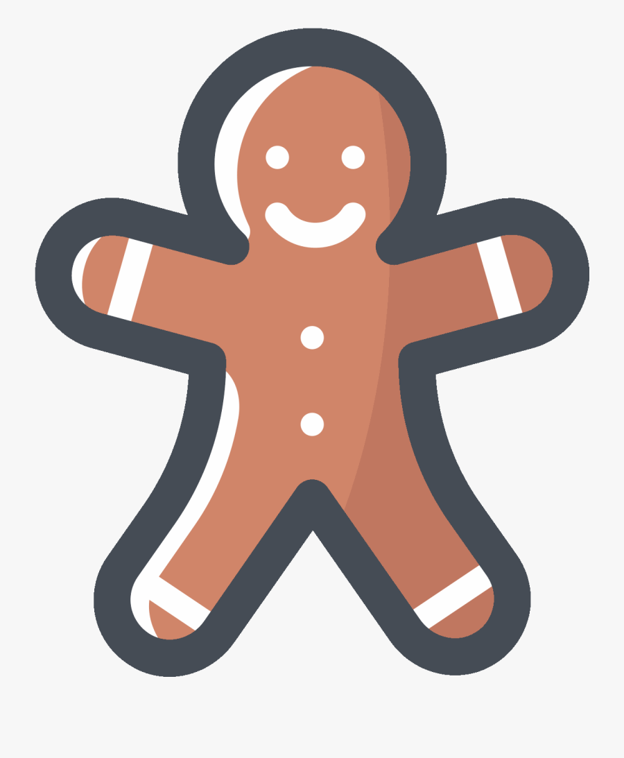 Gingerbread Svg Classic - Cartoon, Transparent Clipart