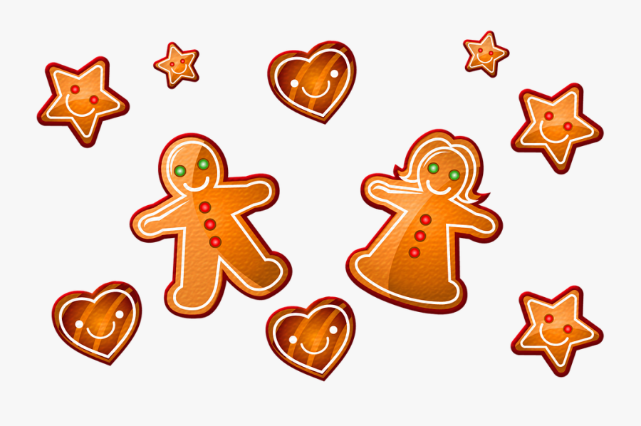 Ginger Bread Cookies, Gingerbread Girl, Gingerbread - Cậu Bé Bánh Gừng Vẽ, Transparent Clipart