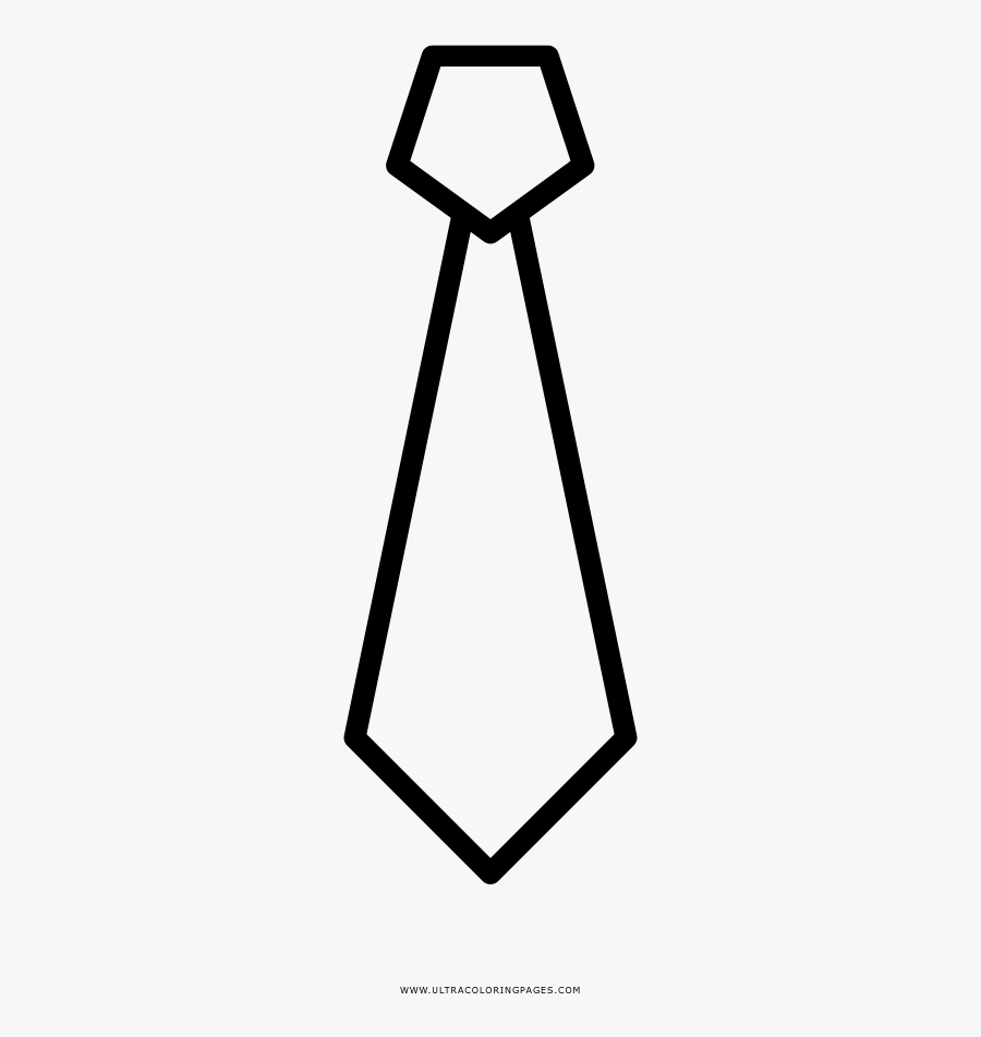 Necktie Coloring Page - Corbatas Anime Dibujo, Transparent Clipart