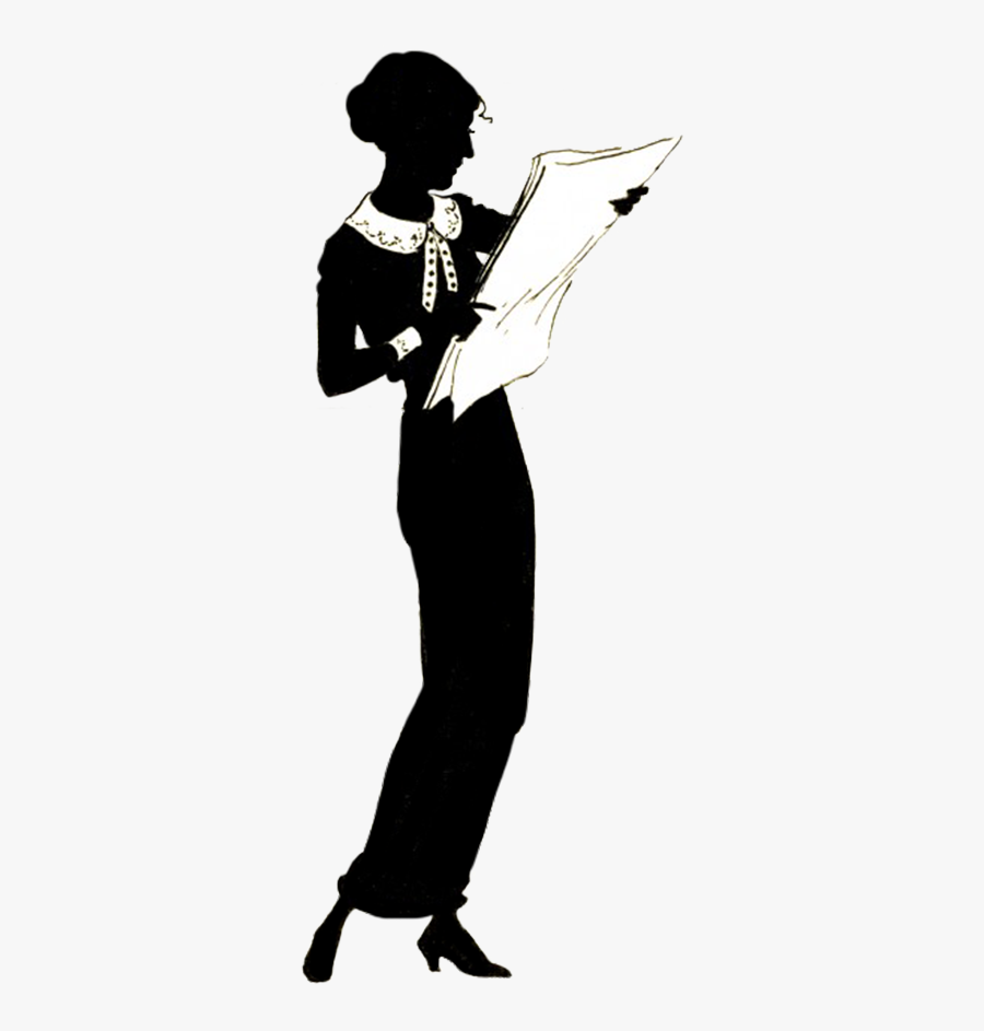 Silhouette Female Clip Art - Silhouette, Transparent Clipart