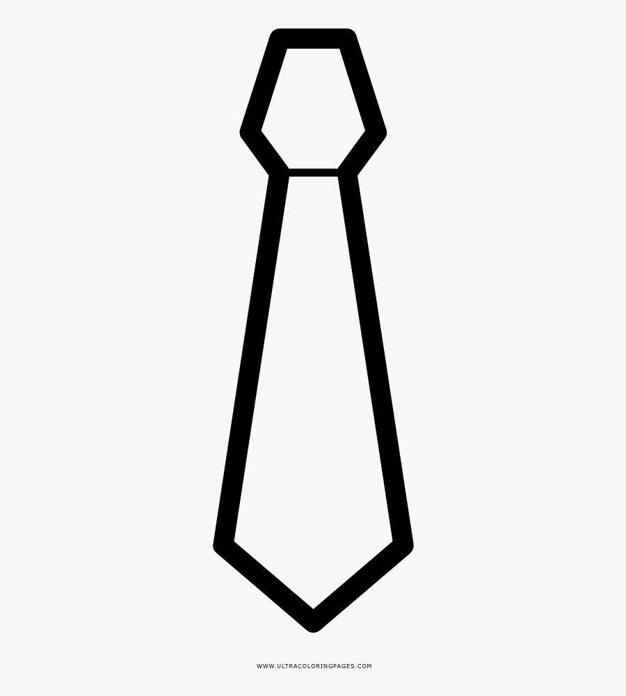 Tie Clip Art Photo - Corbata Dibujo En Blanco Y Negro, Transparent Clipart