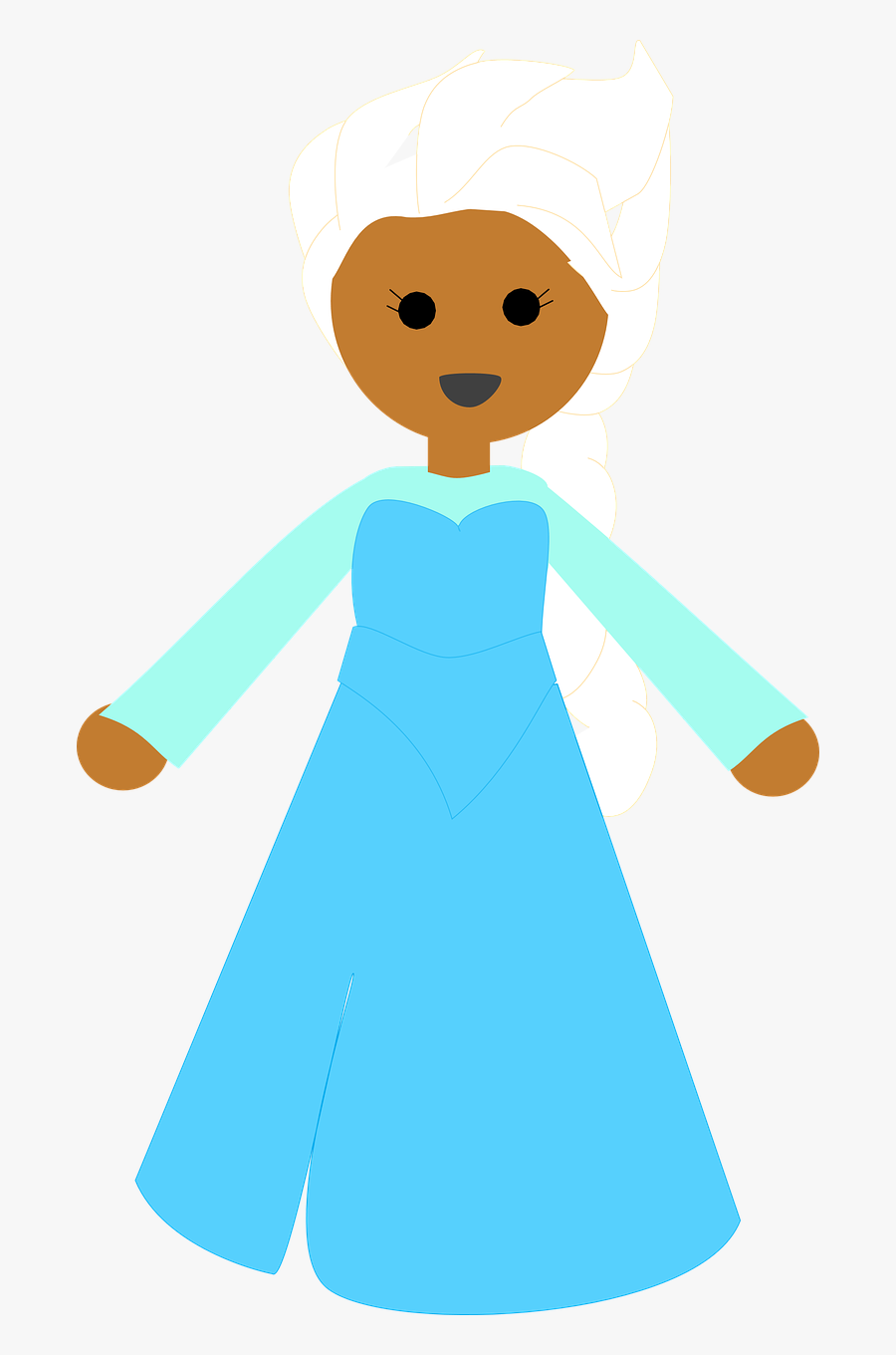 Elsa Princess Hispanic Free Picture, Transparent Clipart
