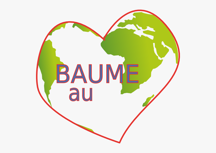 Earth - Heart - Clipart - Baume Au Cœur, Transparent Clipart