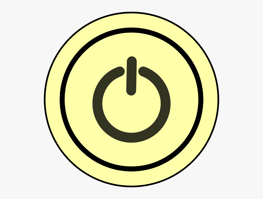 Buttons Clipart Power Switch - Blue, Transparent Clipart