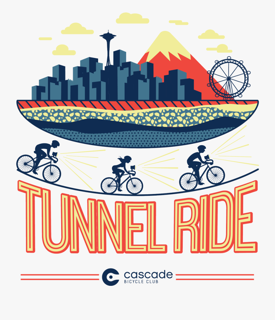 Cascade Bike Club Tunnel Ride, Transparent Clipart