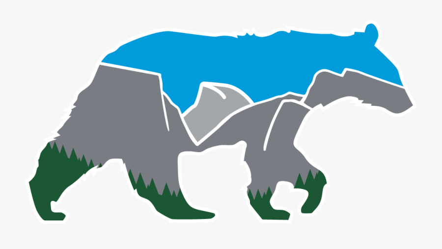 Yosemite Tunnel View Bear - Yosemite Bear Logo, Transparent Clipart