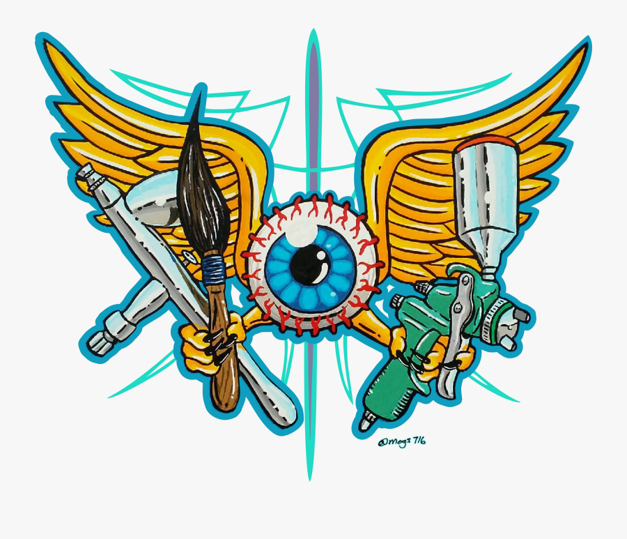 Image Of Flying Eyeball Tools Of The Trade Stickers, Transparent Clipart