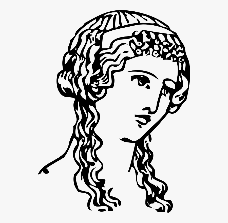 Grecian Hairdressing 13 Clipart Icon Png - Greek Woman Png, Transparent Clipart