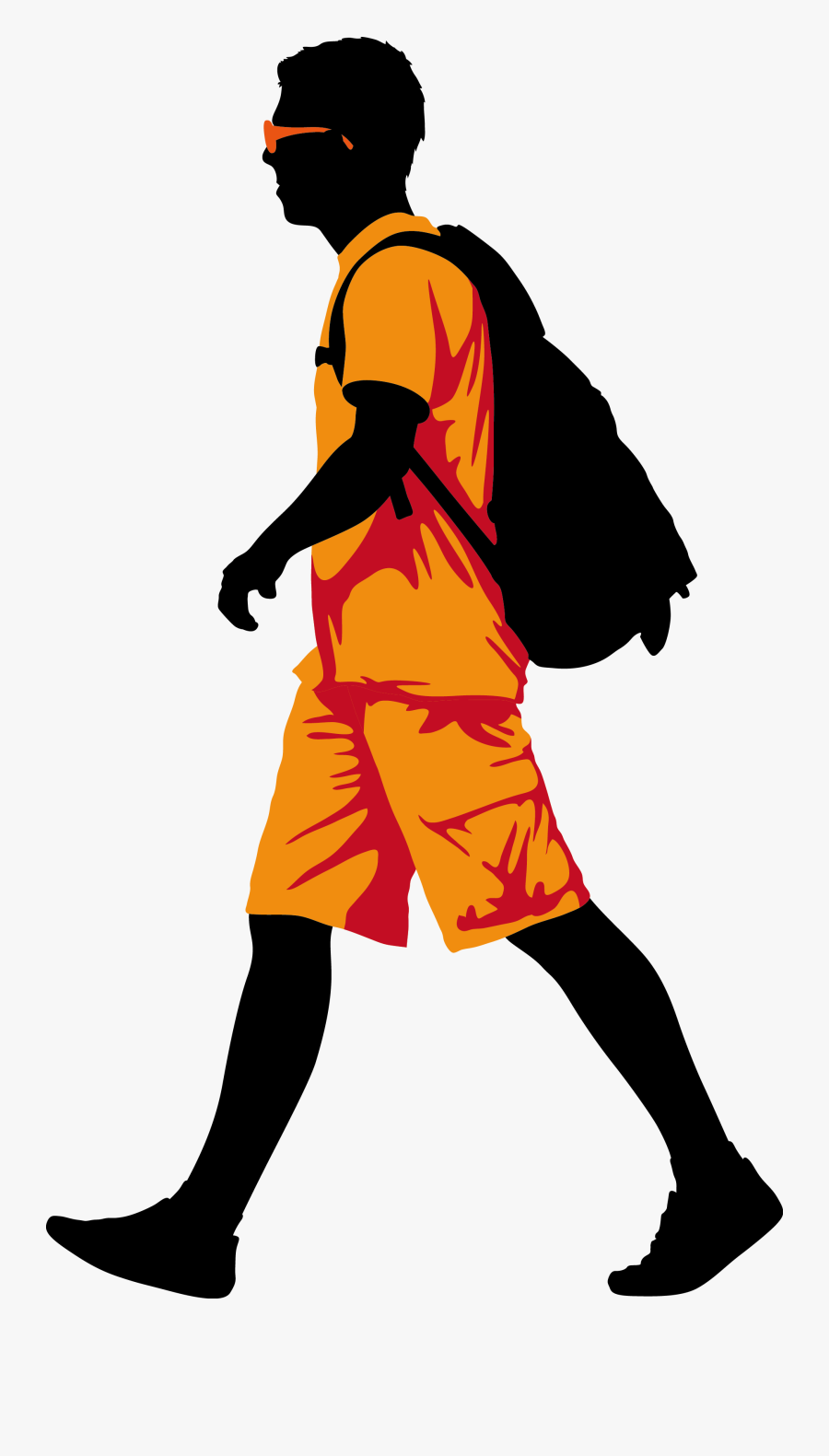 Image Royalty Free Library 1911 Vector Clip - Walking Man Vector Png, Transparent Clipart
