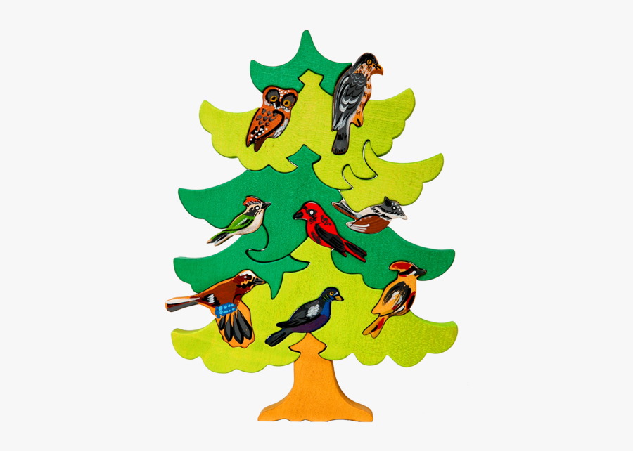 North European Bird Tree - Vogelbaum Puzzle, Transparent Clipart