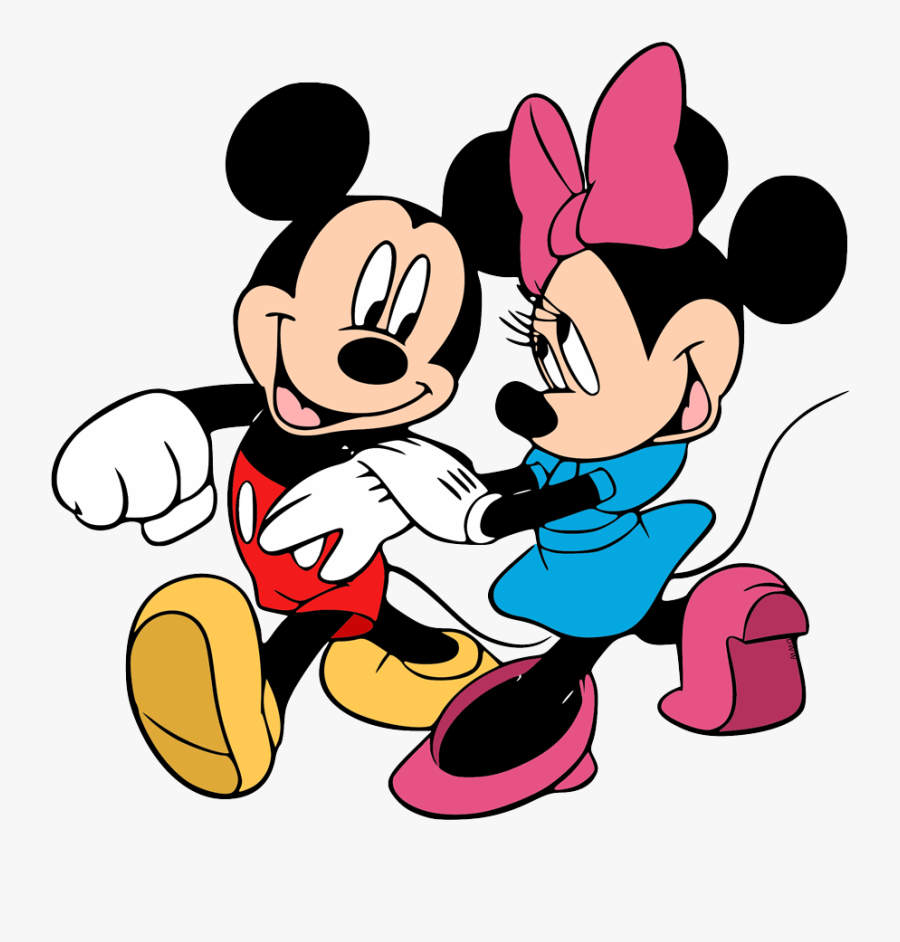 Minnie And Mickey Mouse Color Sheet, Transparent Clipart