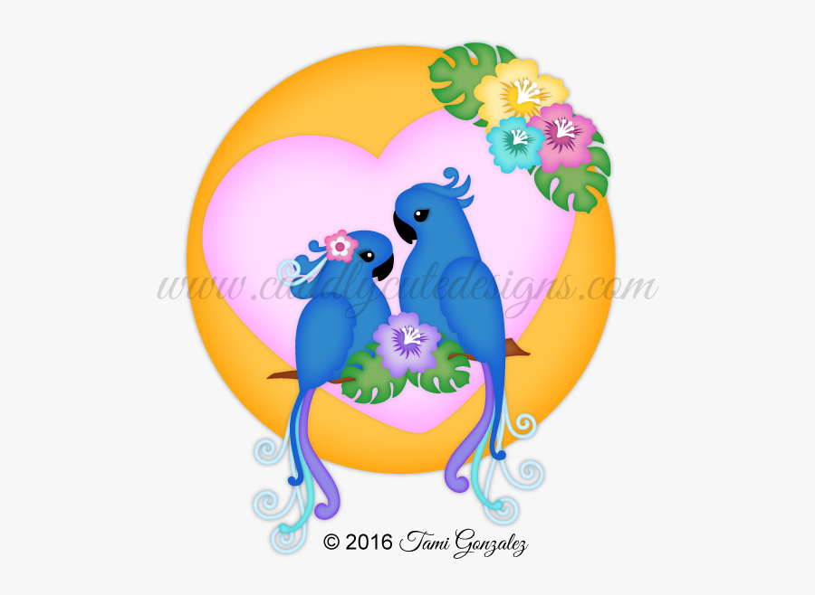 Paper Quilling Love Birds, Transparent Clipart
