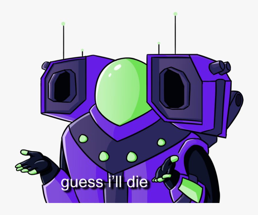 Guess Ill Die Purple Cartoon Clip Art Technology - Risk Of Rain 2 Fungus, Transparent Clipart