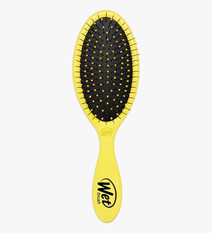 Yellow Hairbrush Wetbrush Freetoedit - Pink Hair Brush, Transparent Clipart