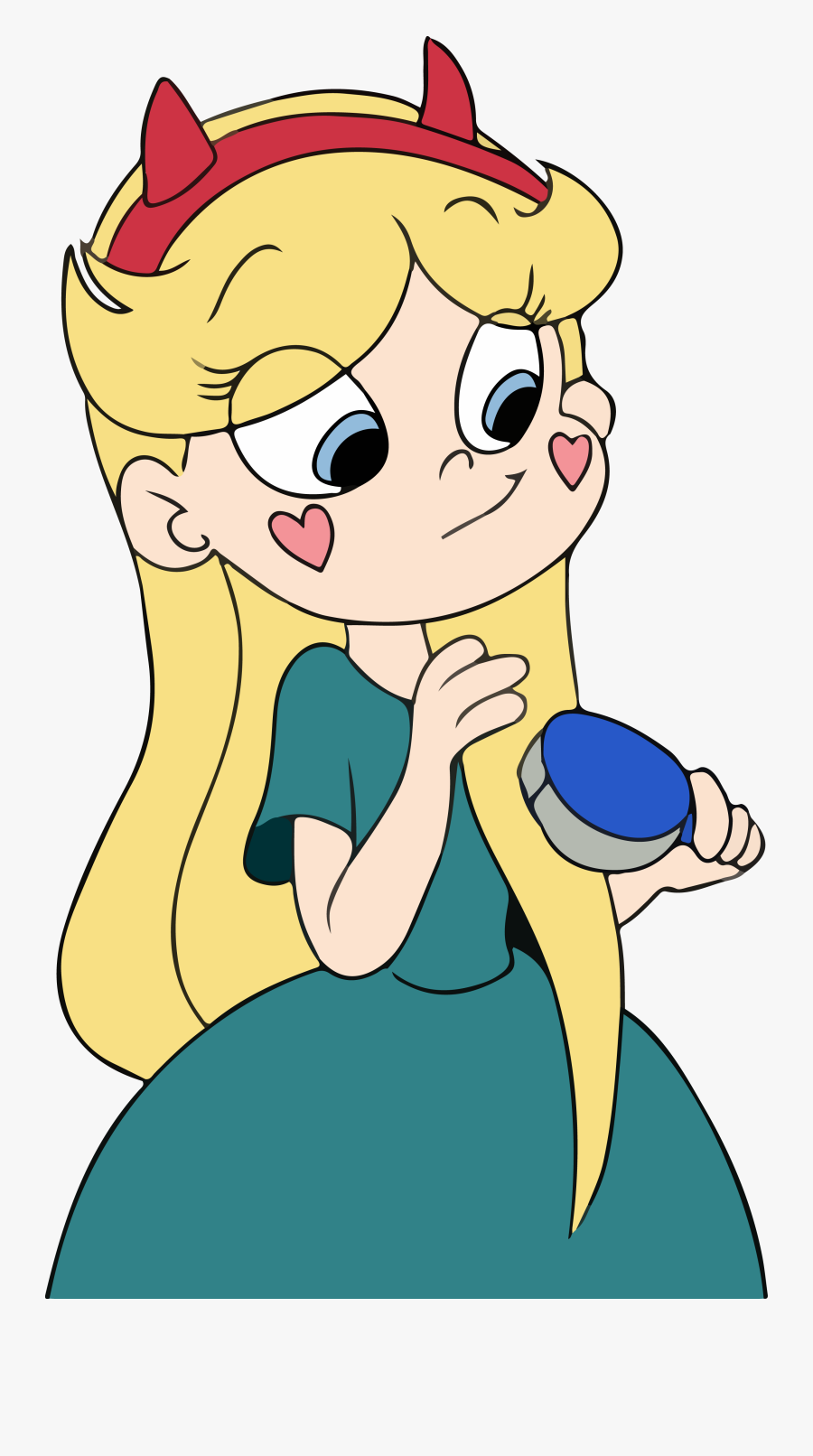 Star Butterfly And Hairbrush - Cartoon, Transparent Clipart