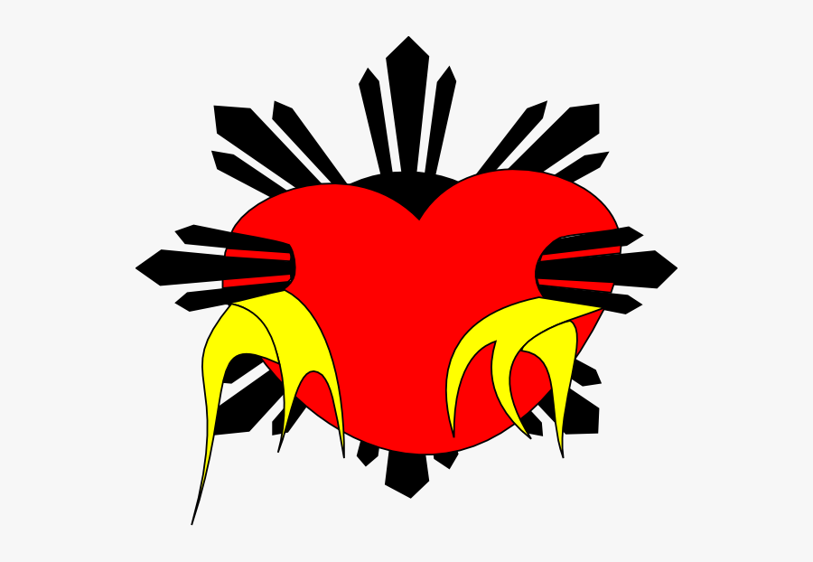 Philippine Flag Sun Black And White, Transparent Clipart