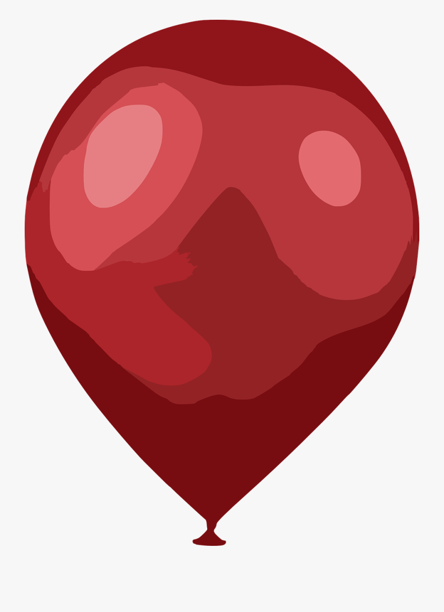 Balloon Red Air Free Picture - Balloon, Transparent Clipart